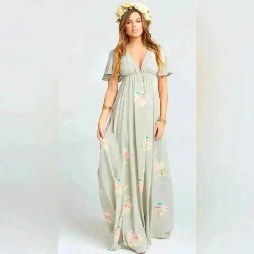 Show Me You MuMu - Faye Flutter Maxi Dress